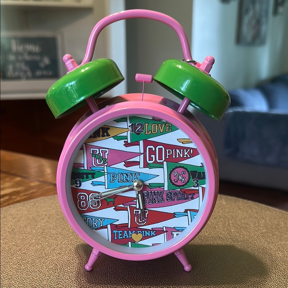 Victoria’s Secret Pink and Green Retro Alarm Clock